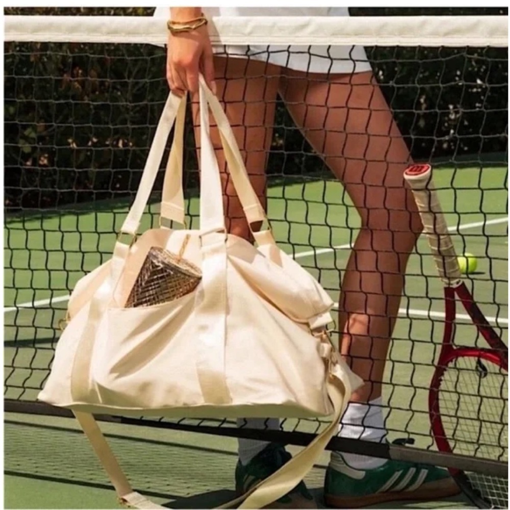 Rachel Zoe x Curateur • pearl white weekender duffle
